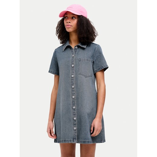 JJXX Sukienka jeansowa 12273029 Niebieski Regular Fit ze sklepu MODIVO w kategorii Sukienki - zdjęcie 182645339