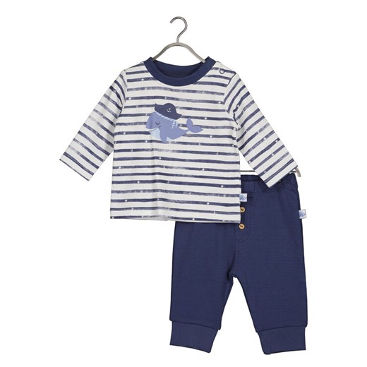 Blue Seven Komplet bluzka i spodnie 422183 X Biały Regular Fit ze sklepu MODIVO w kategorii Komplety niemowlęce - zdjęcie 182645345