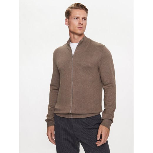Lindbergh Sweter 30-800143 Beżowy Slim Fit S MODIVO