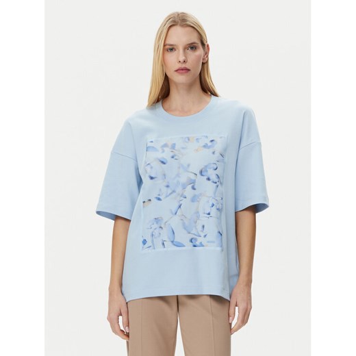 BOSS T-Shirt 50532093 Niebieski Relaxed Fit ze sklepu MODIVO w kategorii Bluzki damskie - zdjęcie 182645458