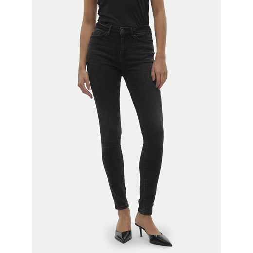 Vero Moda Jeansy Flash 10298722 Czarny Skinny Fit ze sklepu MODIVO w kategorii Jeansy damskie - zdjęcie 182645508