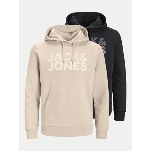 Jack&Jones Komplet 2 bluz Corp 12191761 Kolorowy Regular Fit ze sklepu MODIVO w kategorii Bluzy męskie - zdjęcie 182645527