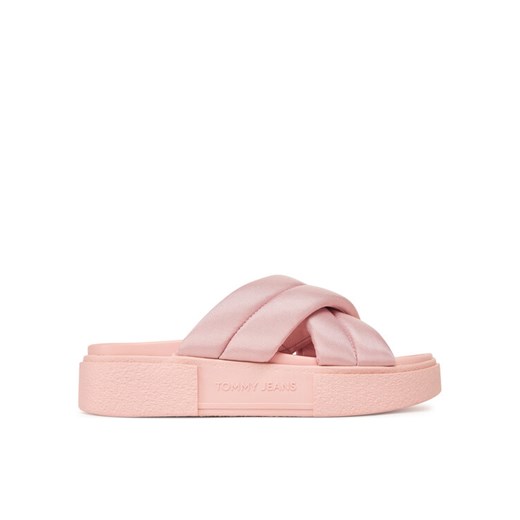 Tommy Jeans Klapki Tjw Flatform Sandal EN0EN02775 Różowy ze sklepu MODIVO w kategorii Klapki damskie - zdjęcie 182645548