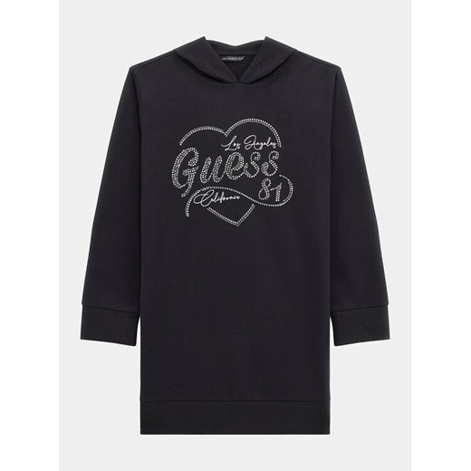 Guess Sukienka codzienna J4RK28 KA6R4 Czarny Regular Fit ze sklepu MODIVO w kategorii Sukienki dziewczęce - zdjęcie 182645587