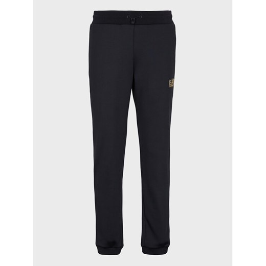 EA7 Emporio Armani Spodnie dresowe 6RPP68 PJRZZ 1200 Czarny Regular Fit ze sklepu MODIVO w kategorii Spodnie męskie - zdjęcie 182645628