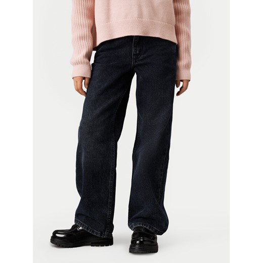 Calvin Klein Jeans Jeansy IG0IG02607 Granatowy Relaxed Fit ze sklepu MODIVO w kategorii Spodnie dziewczęce - zdjęcie 182645657