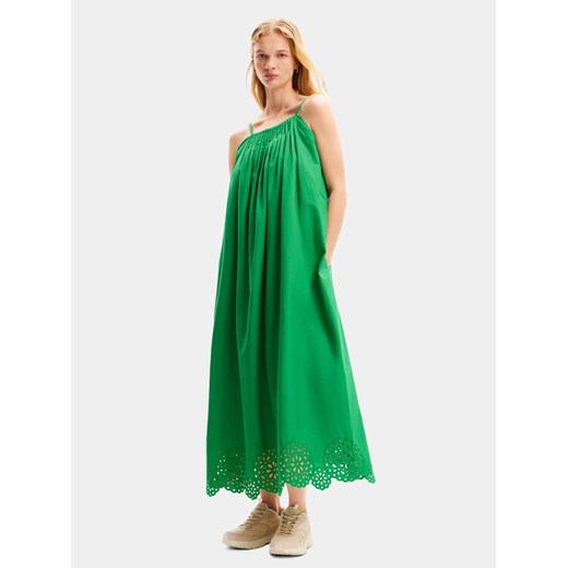 Desigual Sukienka letnia Porland 24SWVW21 Zielony Loose Fit ze sklepu MODIVO w kategorii Sukienki - zdjęcie 182645728