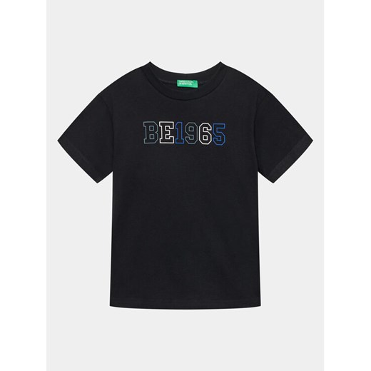 United Colors Of Benetton T-Shirt 3I1XC10D6 Czarny Regular Fit ze sklepu MODIVO w kategorii T-shirty chłopięce - zdjęcie 182645736