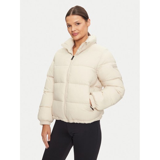 Napapijri Kurtka zimowa A-Box Logo NP0A4HZ1 Beżowy Loose Fit ze sklepu MODIVO w kategorii Kurtki damskie - zdjęcie 182645739