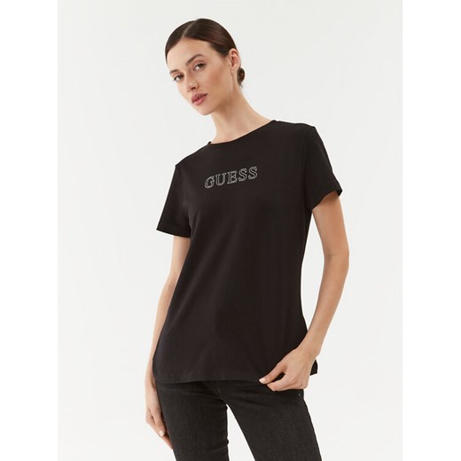 Guess T-Shirt V3BI11 J1314 Czarny Regular Fit ze sklepu MODIVO w kategorii Bluzki damskie - zdjęcie 182645768