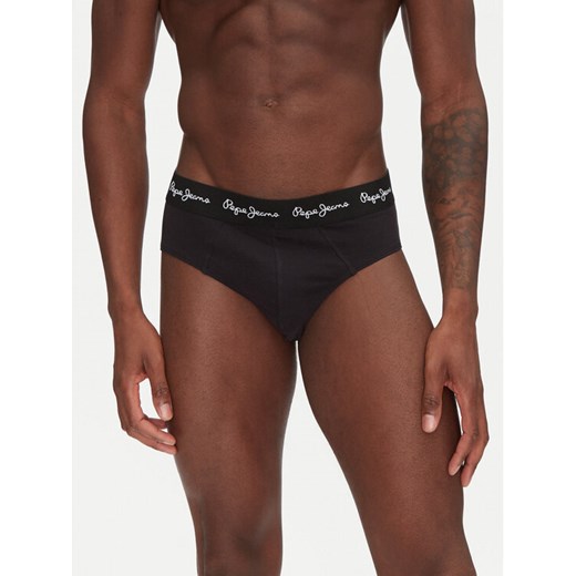 Pepe Jeans Komplet 3 par slipów PMU10988 Czarny Pepe Jeans XL MODIVO