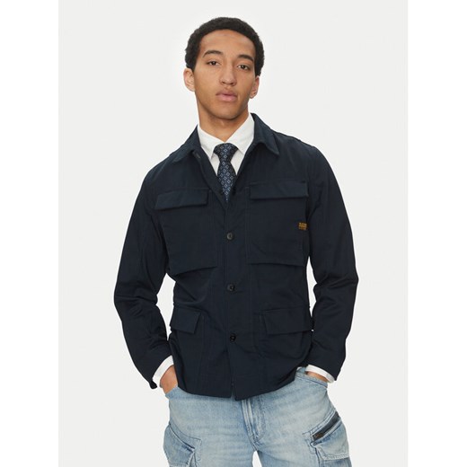 G-Star Raw Kurtka przejściowa 4 Pkt Overshirt D26429-D967 C742 Granatowy Slim Fit ze sklepu MODIVO w kategorii Kurtki męskie - zdjęcie 182645798
