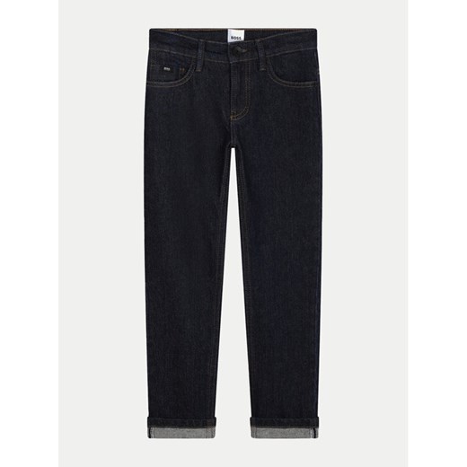 Boss Jeansy J51148 D Granatowy Slim Fit ze sklepu MODIVO w kategorii Spodnie dziewczęce - zdjęcie 182645908