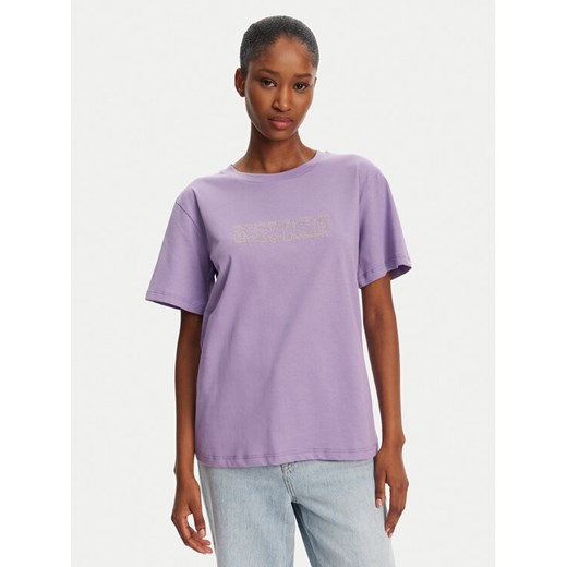Patrizia Pepe T-Shirt 2M4422/J274-M531 Fioletowy Regular Fit ze sklepu MODIVO w kategorii Bluzki damskie - zdjęcie 182645955