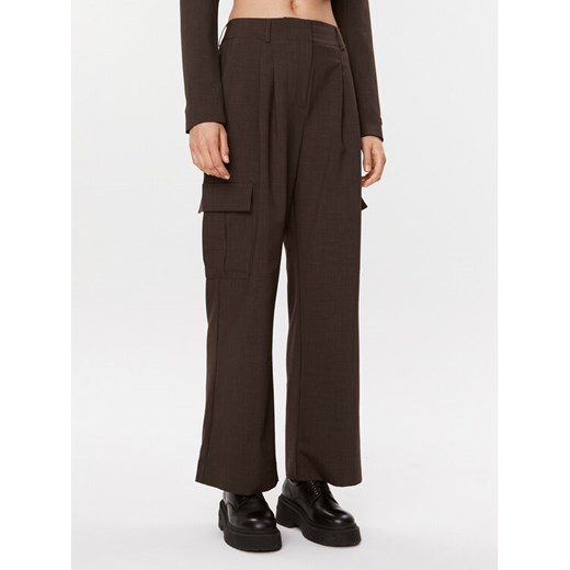 Herskind Spodnie materiałowe Louise 4905519 Brązowy Relaxed Fit ze sklepu MODIVO w kategorii Spodnie damskie - zdjęcie 182645956