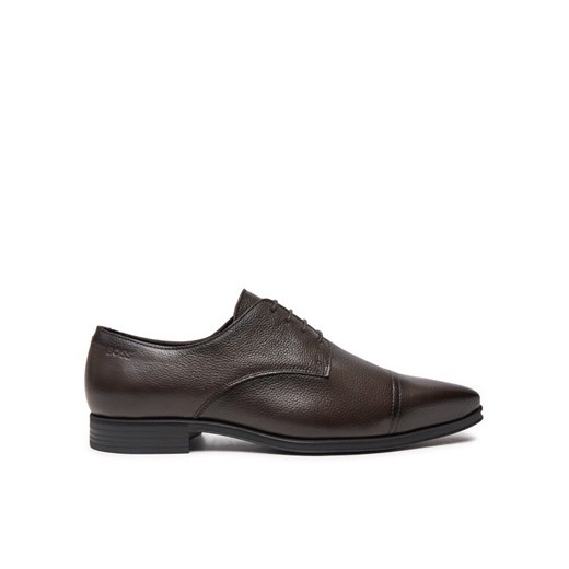 BOSS Półbuty Theon 50529257 10247993 01 Brązowy ze sklepu MODIVO w kategorii Buty eleganckie męskie - zdjęcie 182645987