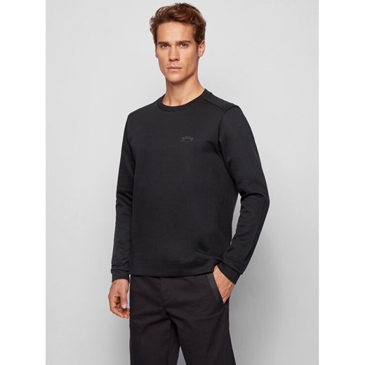 Boss Bluza Salbo 50441279 Czarny Regular Fit ze sklepu MODIVO w kategorii Bluzy męskie - zdjęcie 182646015