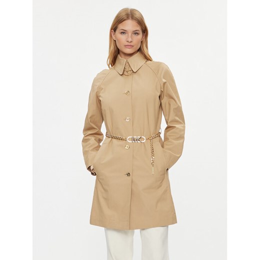 MICHAEL Michael Kors Trencz MS320ARDTY Beżowy Regular Fit ze sklepu MODIVO w kategorii Płaszcze damskie - zdjęcie 182646057
