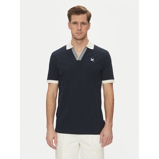 Richmond X Polo UMP25168PO Granatowy Regular Fit ze sklepu MODIVO w kategorii T-shirty męskie - zdjęcie 182646069