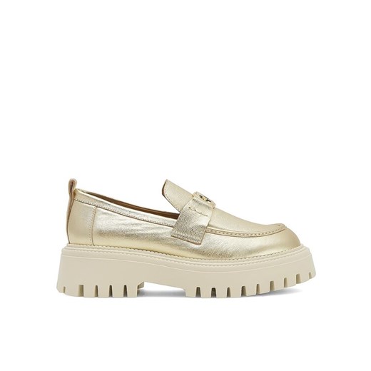 Eva Minge Loafersy SARAH-8049 Złoty ze sklepu MODIVO w kategorii Mokasyny damskie - zdjęcie 182646085