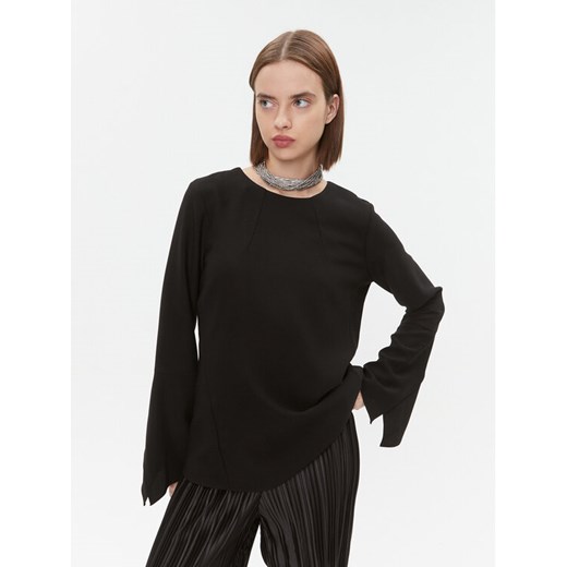 DKNY Bluzka UI3T2180 Czarny Regular Fit ze sklepu MODIVO w kategorii Bluzki damskie - zdjęcie 182646096