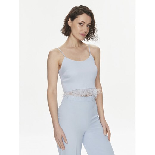 TWINSET Top 241TP2371 Błękitny Regular Fit ze sklepu MODIVO w kategorii Bluzki damskie - zdjęcie 182646128