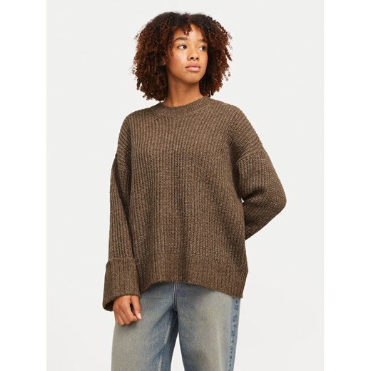JJXX Sweter 12245453 Brązowy Relaxed Fit ze sklepu MODIVO w kategorii Swetry damskie - zdjęcie 182646227