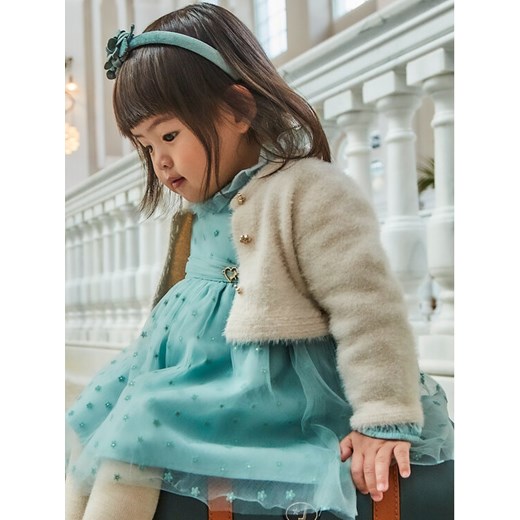 Mayoral Kardigan 2325 Écru Regular Fit ze sklepu MODIVO w kategorii Bluzy i swetry - zdjęcie 182646279