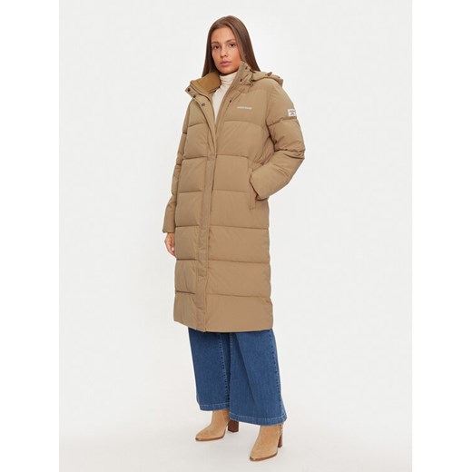 Guess Kurtka puchowa W4BL26 WGII2 Beżowy Regular Fit ze sklepu MODIVO w kategorii Kurtki damskie - zdjęcie 182646299