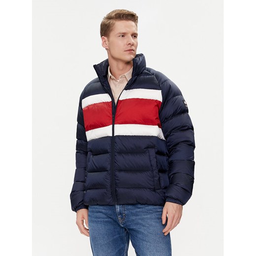 Tommy Jeans Kurtka puchowa DM0DM18012 Granatowy Regular Fit ze sklepu MODIVO w kategorii Kurtki męskie - zdjęcie 182646385