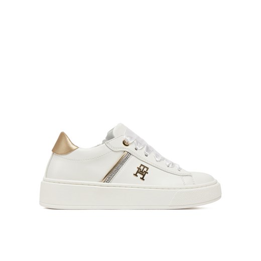 Tommy Hilfiger Sneakersy Low Cut Lace UP T4A9-33933-0206X048 Biały ze sklepu MODIVO w kategorii Buty sportowe dziecięce - zdjęcie 182646449