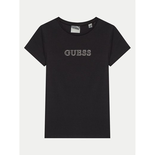 Guess T-Shirt J4RI49 J1314 Czarny Regular Fit ze sklepu MODIVO w kategorii T-shirty chłopięce - zdjęcie 182646466
