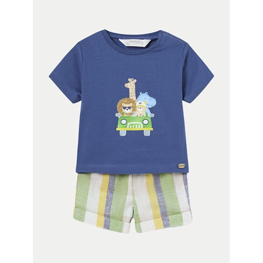 Mayoral Komplet t-shirt i spodenki 1223 Kolorowy Regular Fit ze sklepu MODIVO w kategorii Komplety niemowlęce - zdjęcie 182646489