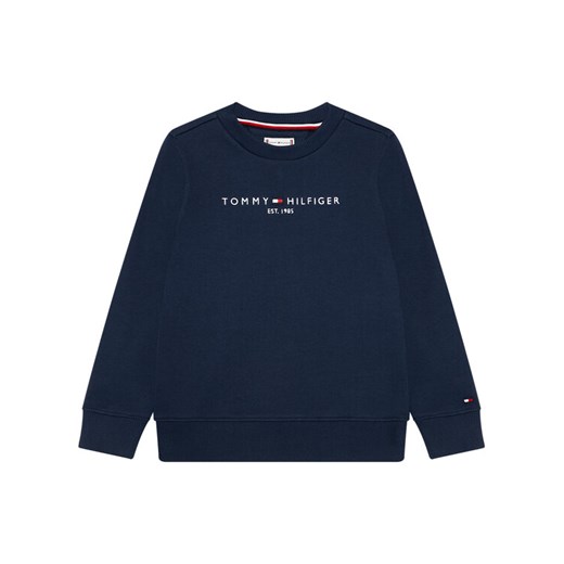 Tommy Hilfiger Bluza Essential Sweatshirt KS0KS00212 Granatowy Regular Fit ze sklepu MODIVO w kategorii Bluzy chłopięce - zdjęcie 182646527