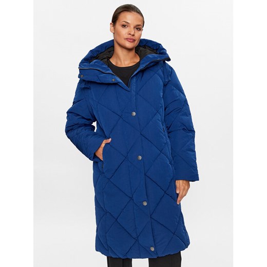 Didriksons Kurtka zimowa Torun 504377 Granatowy Relaxed Fit ze sklepu MODIVO w kategorii Kurtki damskie - zdjęcie 182646576