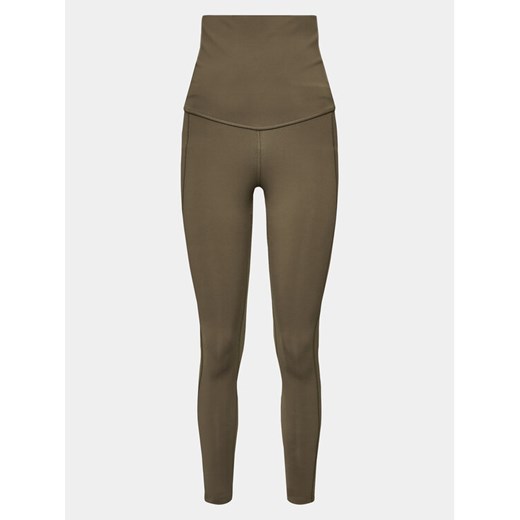 Reebok Legginsy Lux Maternity IM4064 Zielony Fitted Fit ze sklepu MODIVO w kategorii Spodnie damskie - zdjęcie 182646616