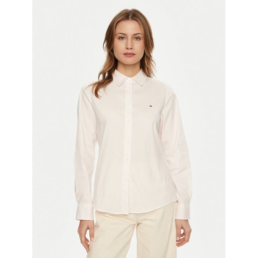 Tommy Hilfiger Koszula WW0WW44084 Różowy Regular Fit ze sklepu MODIVO w kategorii Koszule damskie - zdjęcie 182646625