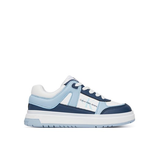 Calvin Klein Jeans Sneakersy Low Cut Lace-Up Sneaker V3X9-82091-1355 M Niebieski ze sklepu MODIVO w kategorii Buty sportowe dziecięce - zdjęcie 182646628