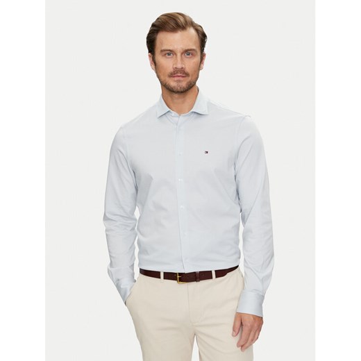 Tommy Hilfiger Koszula MW0MW35805 Błękitny Slim Fit ze sklepu MODIVO w kategorii Koszule męskie - zdjęcie 182646646