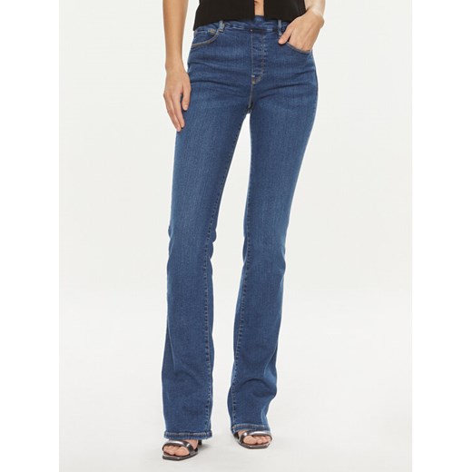 Guess Jeansy W4GA58 D5BR0 Granatowy Bootcut Fit ze sklepu MODIVO w kategorii Jeansy damskie - zdjęcie 182646658