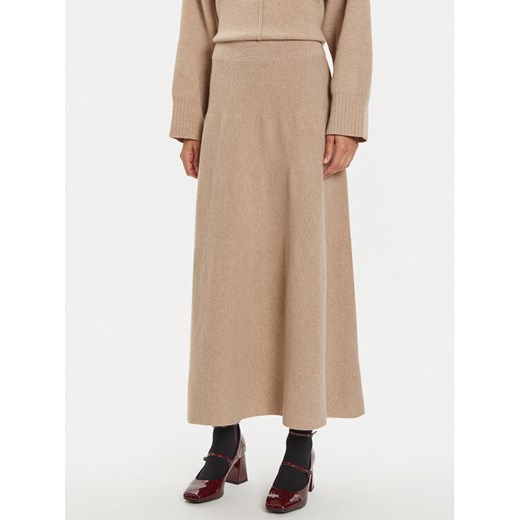 IVY OAK Spódnica trapezowa Kaia Rose IO113148 Beżowy Loose Fit ze sklepu MODIVO w kategorii Spódnice - zdjęcie 182646798