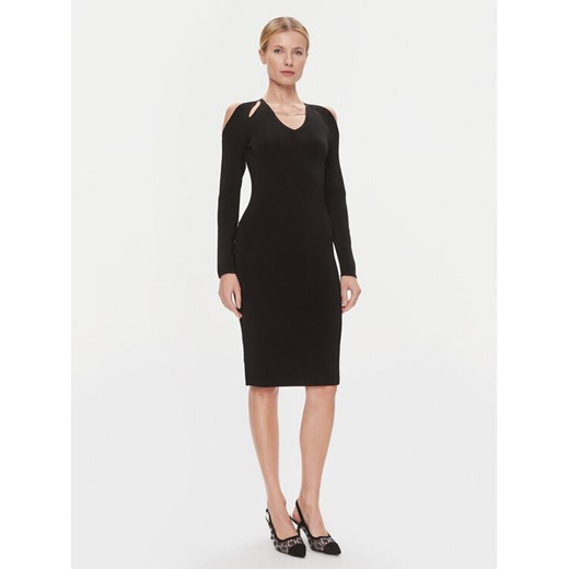 KARL LAGERFELD Sukienka koktajlowa 240W1331 Czarny Regular Fit ze sklepu MODIVO w kategorii Sukienki - zdjęcie 182646828