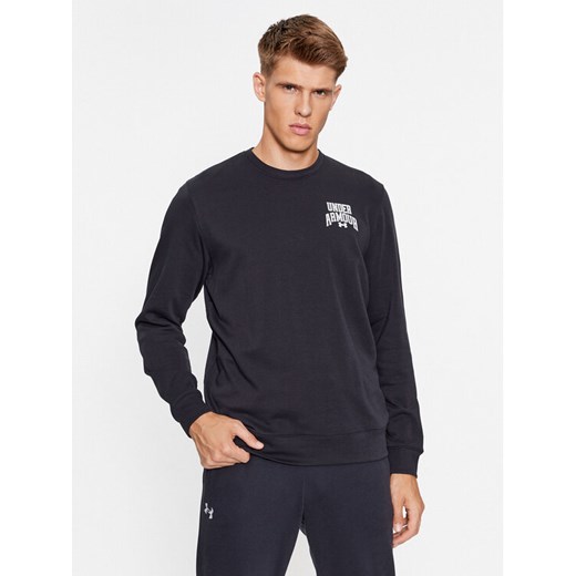 Under Armour Bluza Ua Rival Terry Graphic Crew 1379764 Czarny Loose Fit ze sklepu MODIVO w kategorii Bluzy męskie - zdjęcie 182646866