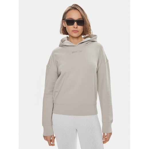 Calvin Klein Bluza Micro Logo K20K206631 Beżowy Relaxed Fit ze sklepu MODIVO w kategorii Bluzy damskie - zdjęcie 182646925