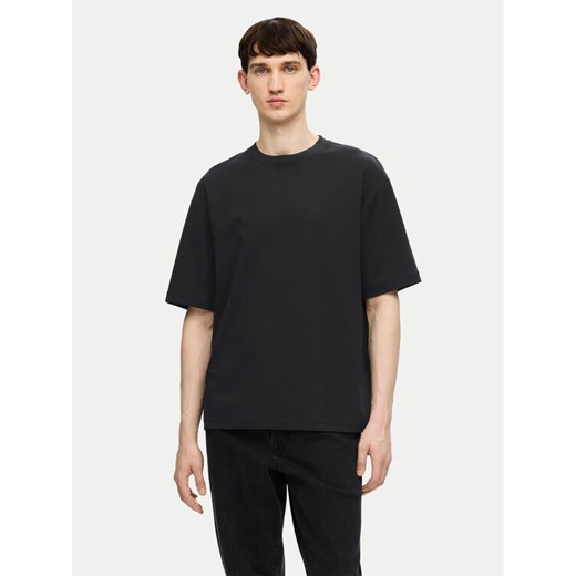 Selected Homme T-Shirt 16094143 Czarny Loose Fit ze sklepu MODIVO w kategorii T-shirty męskie - zdjęcie 182646939