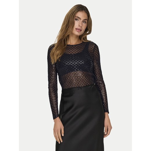 JDY Bluzka Hubby 15336986 Czarny Regular Fit ze sklepu MODIVO w kategorii Bluzki damskie - zdjęcie 182646979