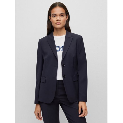 Boss Marynarka Juleah 50490035 Granatowy Regular Fit ze sklepu MODIVO w kategorii Marynarki damskie - zdjęcie 182647015