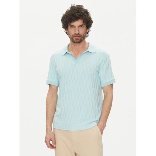 Marciano Guess Polo 5GHP03 6326A Błękitny Regular Fit ze sklepu MODIVO w kategorii T-shirty męskie - zdjęcie 182647025