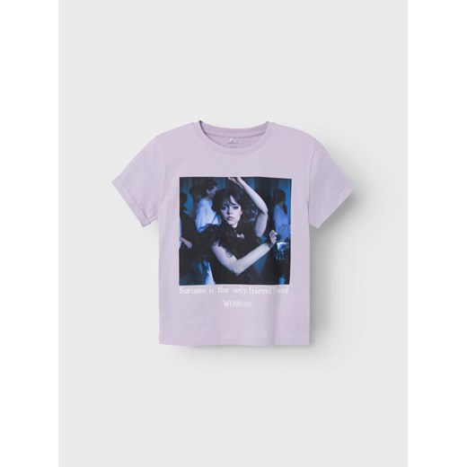 NAME IT T-Shirt 13228850 Fioletowy Boxy Fit ze sklepu MODIVO w kategorii Bluzki dziewczęce - zdjęcie 182647028
