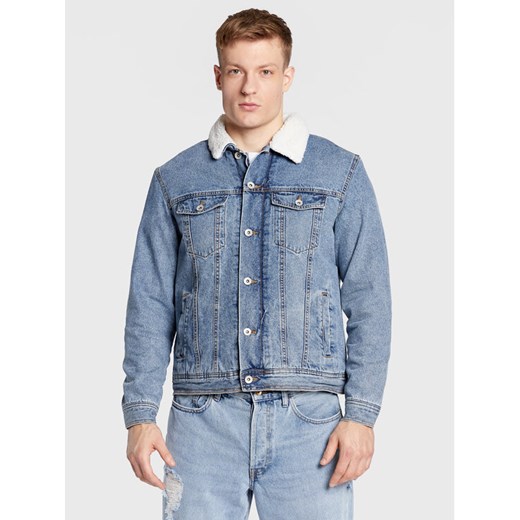 Redefined Rebel Kurtka jeansowa Raven 215116 Niebieski Regular Fit ze sklepu MODIVO w kategorii Kurtki męskie - zdjęcie 182647037